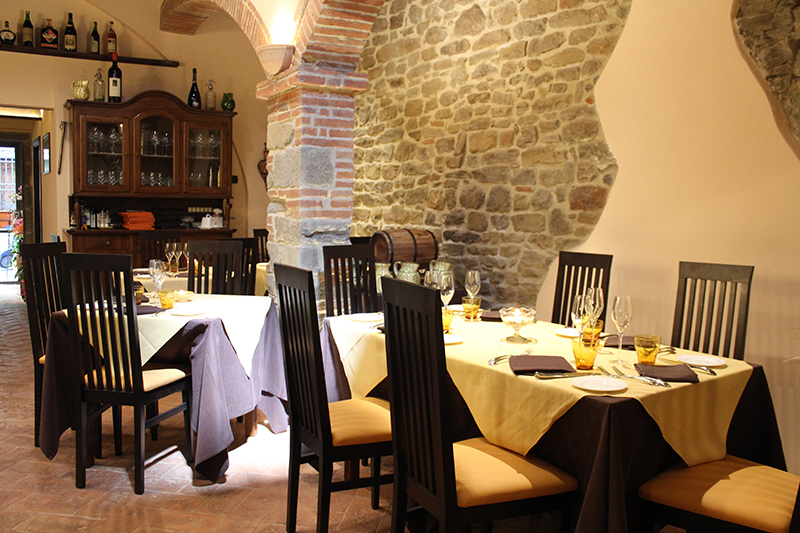 Ambrosia Ristorante a Cortona | la sala