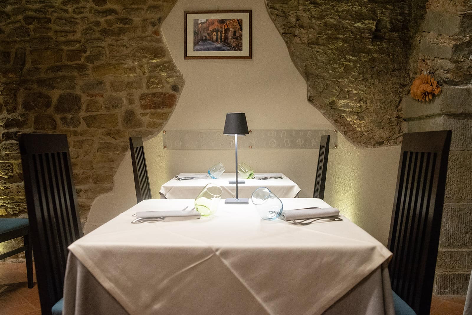 Ristorante a Cortona - Le sale interne di Ambrosia